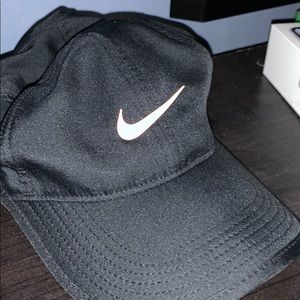 Black Nike Dri Fit Hat with Pink check
